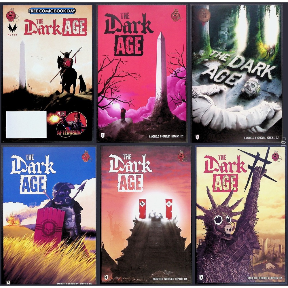Red 5 Comics Comic Lot The Dark Age #FCBD 1 2 3 4 5 Dystopian‎ Sci-Fi